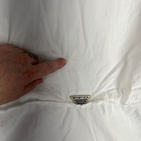 Clemson University Shirt Mens L White Columbia PFG Fishing Tiger College Alumni - Picture 7 of 10